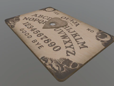 Ouija Board Low-poly AR VR Low-poly 3D Model