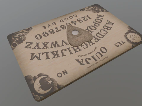 Ouija Board Low-poly AR VR Low-poly 3D Model