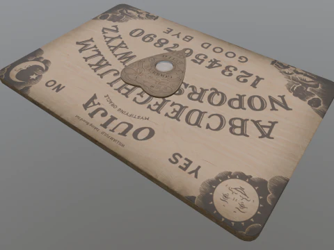 Ouija Board Low-poly AR VR Low-poly 3D Model
