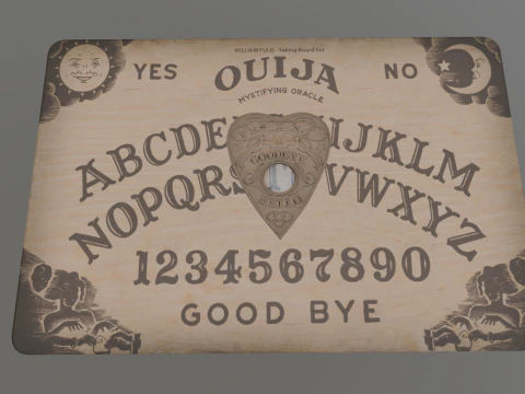 Ouija Board Low-poly AR VR Low-poly 3D Model