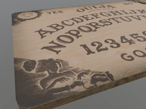 Ouija Board Low-poly AR VR Low-poly 3D Model