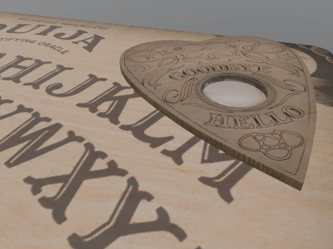 Ouija Board Low-poly AR VR Low-poly 3D Model