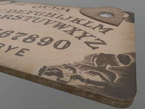 Ouija Board Low-poly AR VR Low-poly 3D Model
