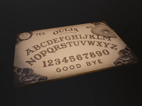 Ouija Board Low-poly AR VR Low-poly 3D Model