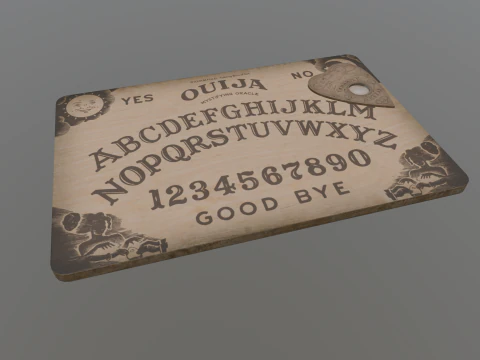 Ouija Board Low-poly AR VR Low-poly 3D Model