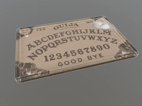 Ouija Board Low-poly AR VR Low-poly 3D Model