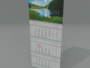 calendar 3D Model