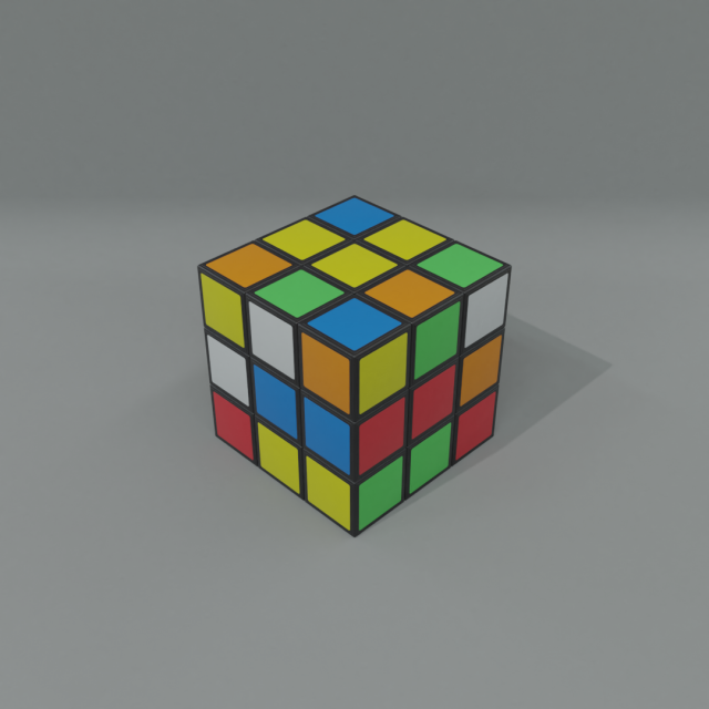 rubiks cube Model 3D .c4d .max .obj .3ds .fbx .stl .blend