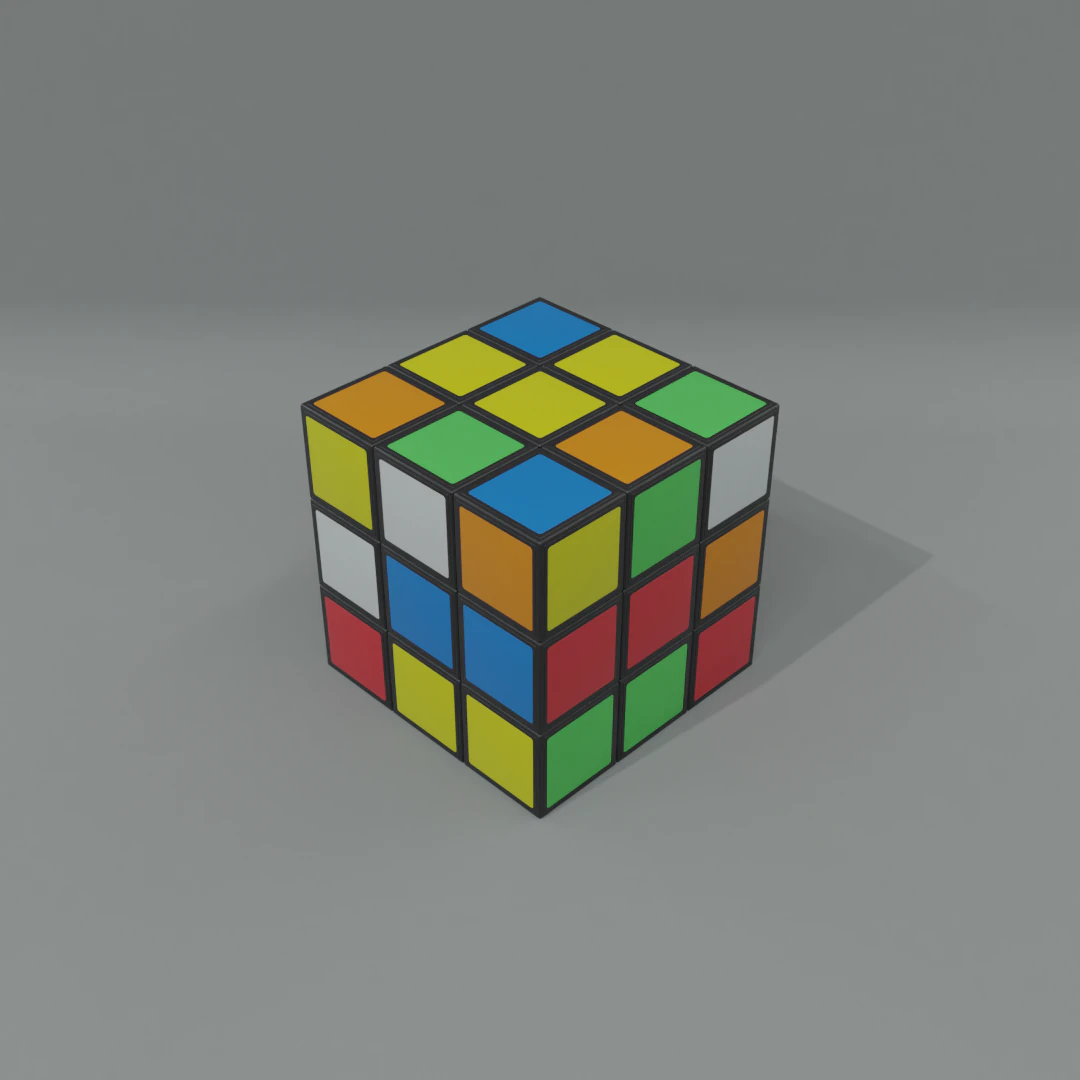 rubiks cube 3D Model .c4d .max .obj .3ds .fbx .stl .blend 