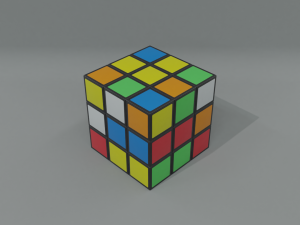 rubiks cube Modelo 3D