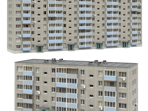 Procedural Soviet Building Generator 3D Модель