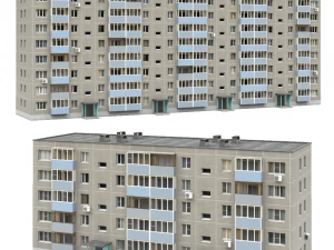 Procedural Soviet Building Generator 3D Model