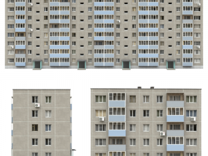 Procedural Soviet Building Generator 3Dモデル