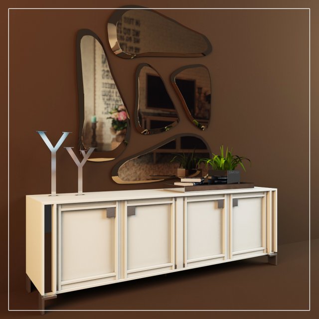 decorative set Modelo 3D .c4d .max .obj .3ds .fbx .stl .blend 