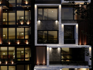 modern facade 3D Модель
