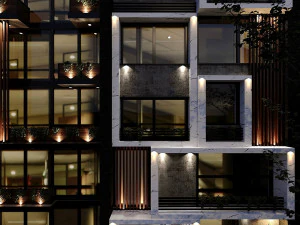 modern facade 3D Model