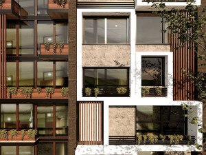 modern facade 3D Модель