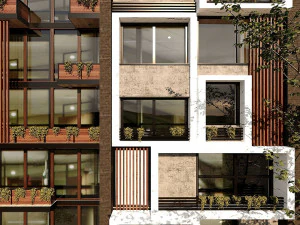 modern facade 3D Model