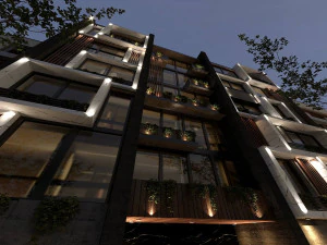 modern facade 3D Model
