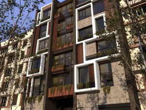 modern facade 3D Модель
