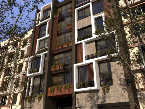 modern facade 3D Model