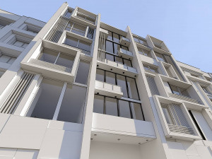 modern facade 3D Модель