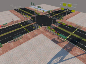 kolekcja roadstreetmodel 3D Model 3D