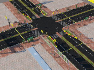 roadstreetcollection3dmodel Modello 3D