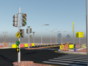 roadstreetcollection3dmodel Modello 3D