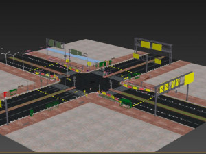 roadstreetcollection3dmodel Modello 3D