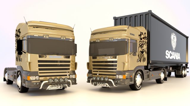 scania Modelo 3D .c4d .max .obj .3ds .fbx .stl .blend 
