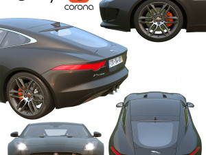 jaguar f type Model 3D