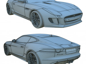 jaguar f type Model 3D