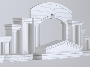classic gate free 3D मॉडल