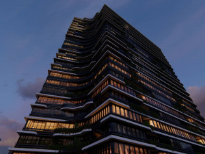 Residential Tower 3D 模型