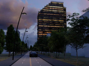 Residential Tower 3D Model