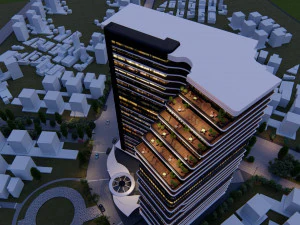 Residential Tower 3D Model