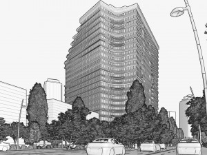 Residential Tower 3D 模型