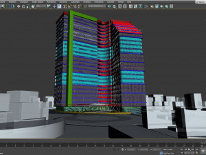 Residential Tower 3D 模型