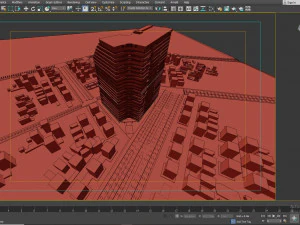 Residential Tower 3D Model