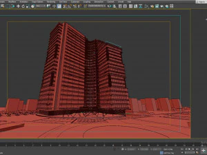 Residential Tower 3D Model