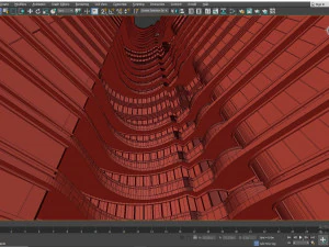 Residential Tower 3D Model