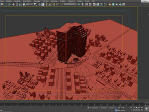 Residential Tower 3D 模型