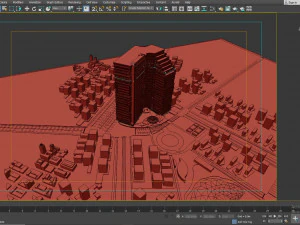 Residential Tower 3D Model