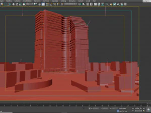Residential Tower 3D Model