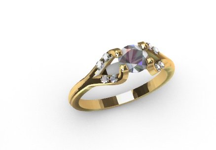 engagement ring 3D Print Model .c4d .max .obj .3ds .fbx .stl .blend 