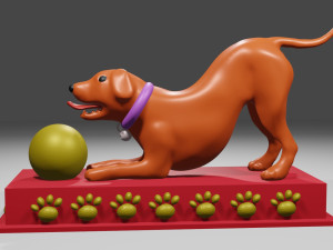 Playful Dog 3D 打印模型