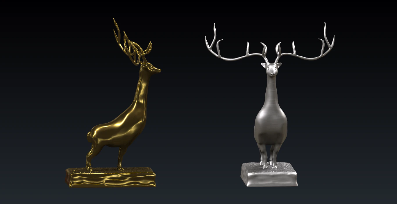 Stylish Deer 3D Print Model .c4d .max .obj .3ds .fbx .stl .blend 
