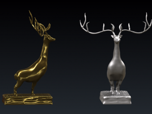 Stylish Deer 3D Print Model