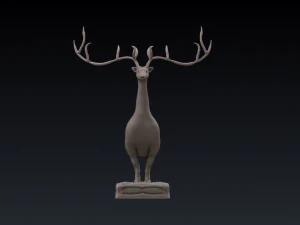 Stylish Deer 3D Print Model